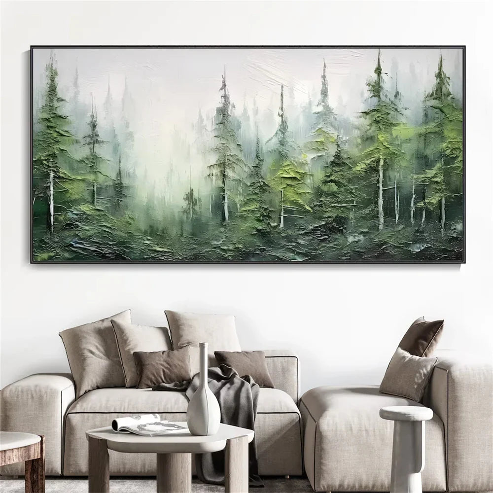Flower & Tree Textured Abstract Wall Art #SF026
