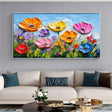 Flower & Tree Textured Abstract Wall Art #SF039