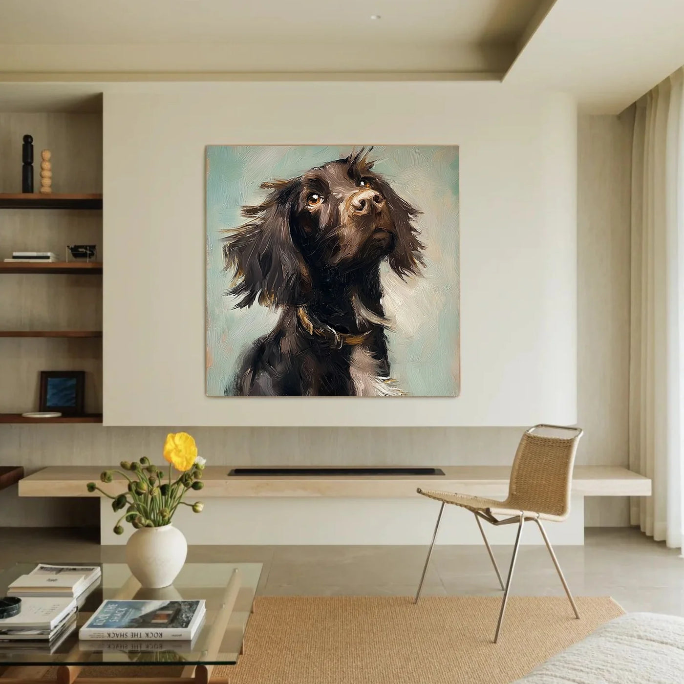 Abstract Dog Animal Wall Art #DL059