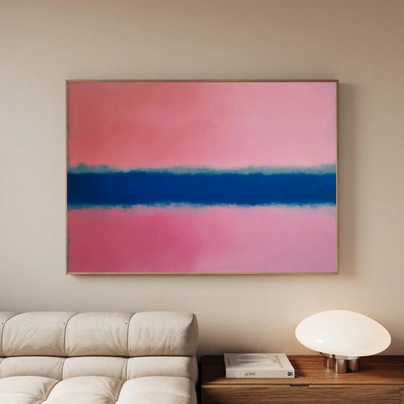 Pink and Blue Minimalist Wall Art #MT144