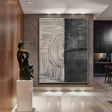 Textured Geometric Rhythm | Grey Black