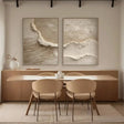 Ocean & Sky Textured Wall Art Set of 2 #MO010
