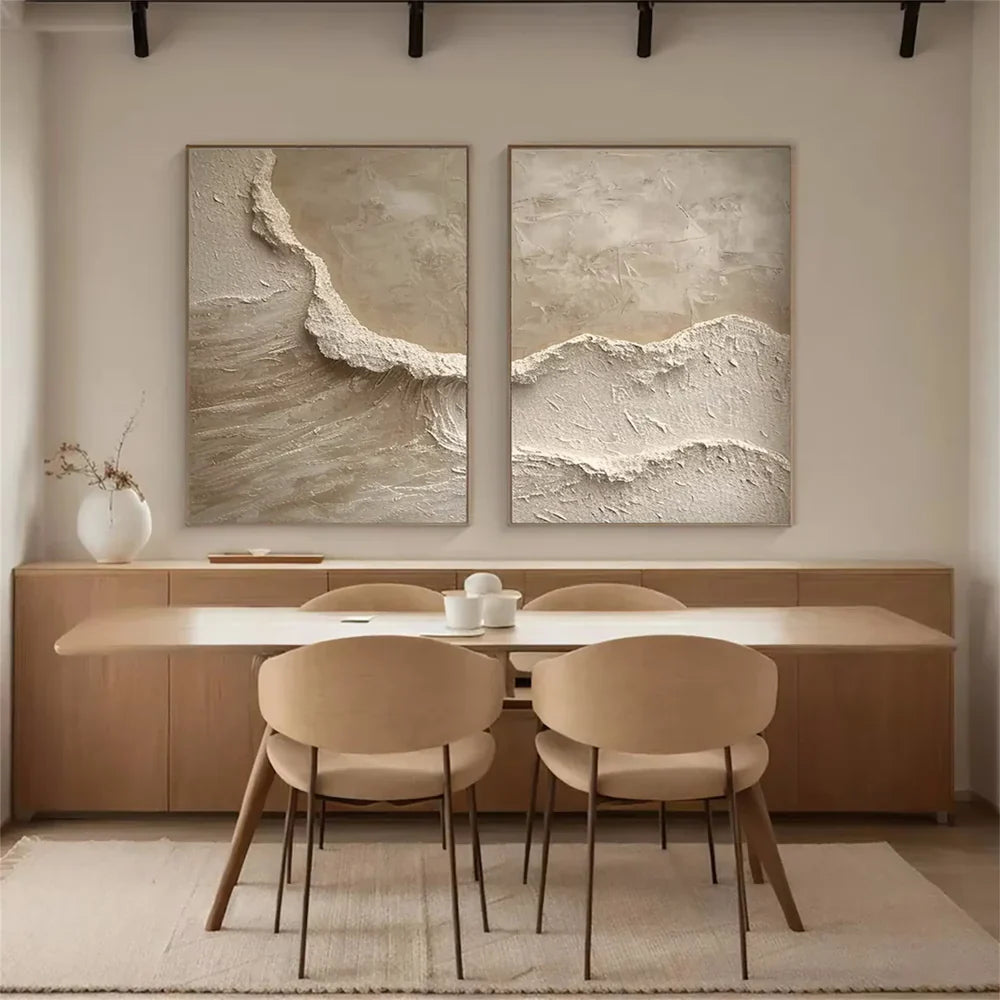Ocean & Sky Textured Wall Art Set of 2 #MO010