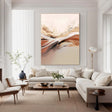 Textured Warm Swirls | Blush Hues