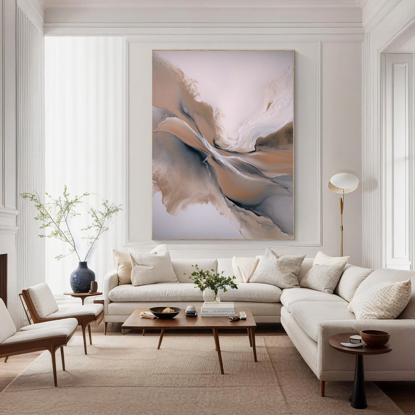 Textured Ethereal Swirls | Blush Hues