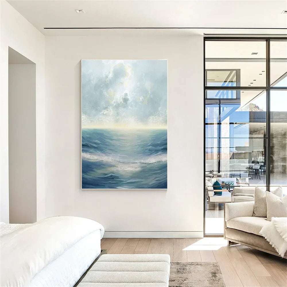 Ocean & Sky Abstract Wall Art #MO063