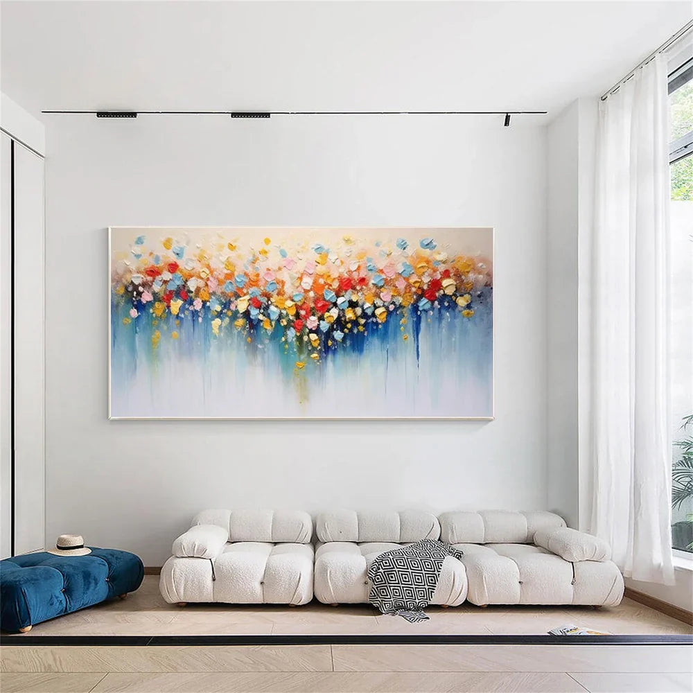 Flower & Tree Textured Abstract Wall Art #SF036