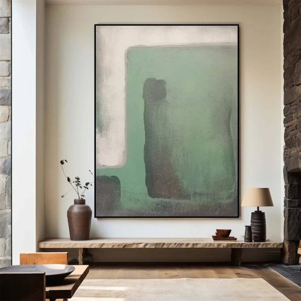 Green Abstract Wall Art  #AT076