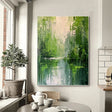 Green Abstract Wall Art  #AT102