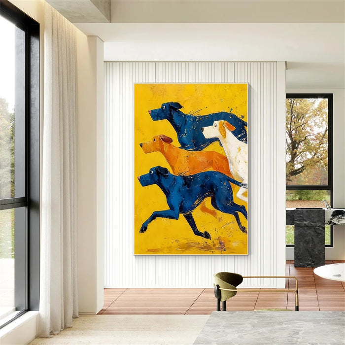 Abstract Dog Animal Wall Art #DL067