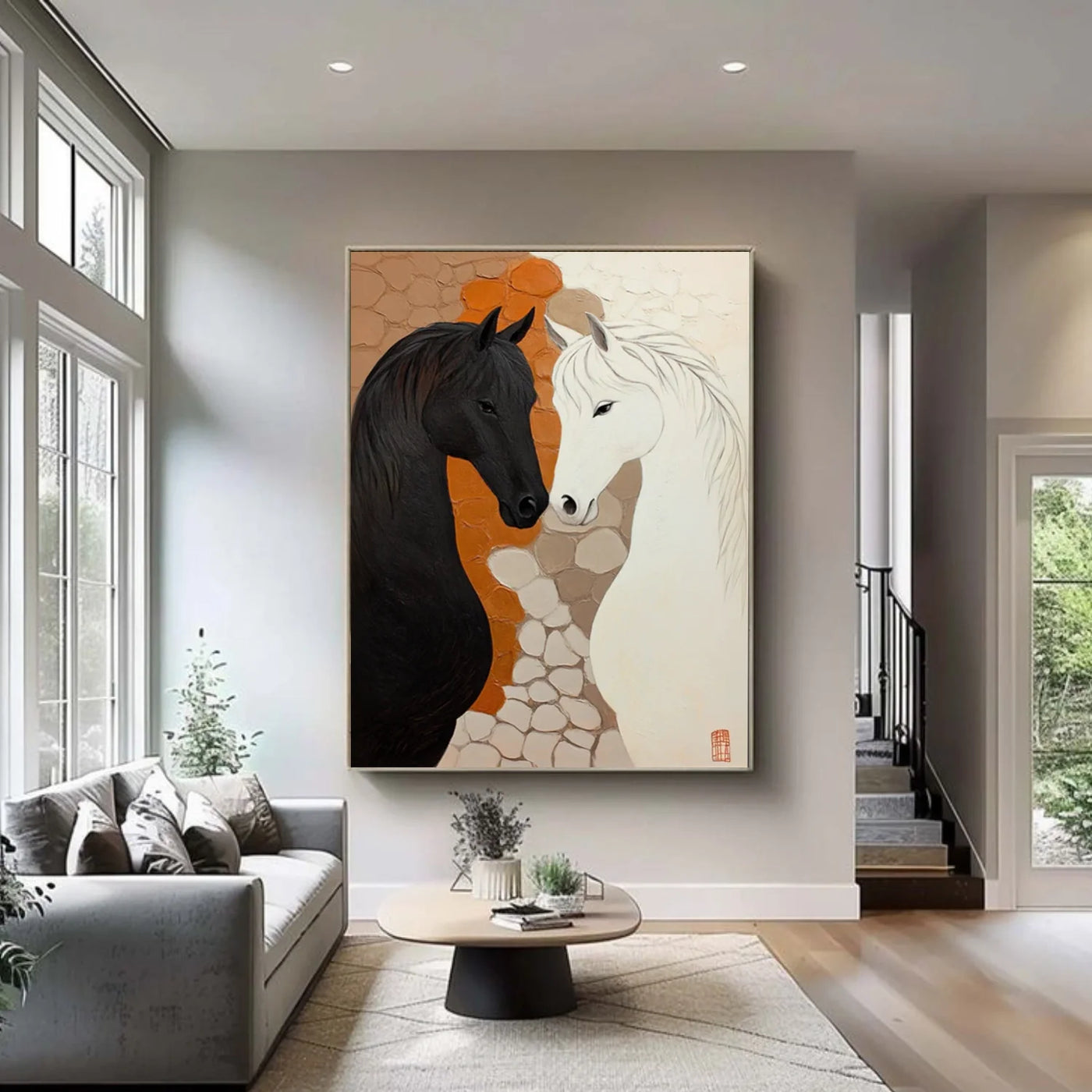 Abstract Horse Animal Wall Art #DL057