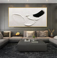 Black and White Minimalist Textured Wall Art #MT115