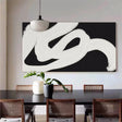 Black and White Minimalist Textured Wall Art #MT045