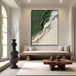Green Minimalist Textured Wall Art #MT106