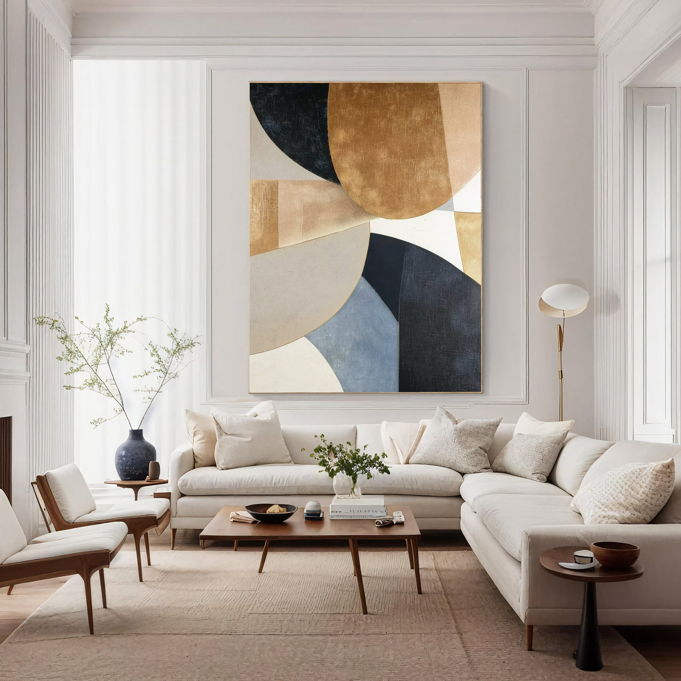 Textured Gilded Geometry | Luxe Tones