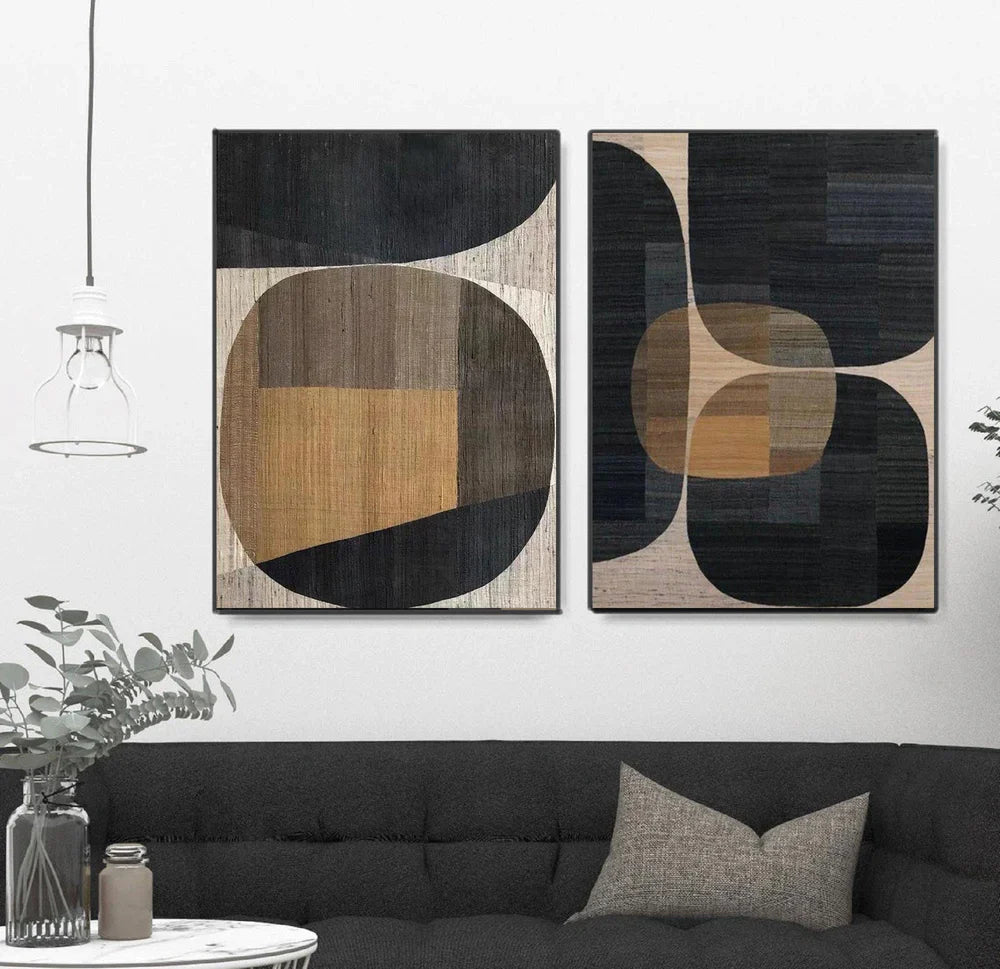 Wabi Sabi Textured Wall Art Set of 2 #WT008