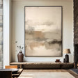 Beige and Brown Abstract Wall Art  #AT109