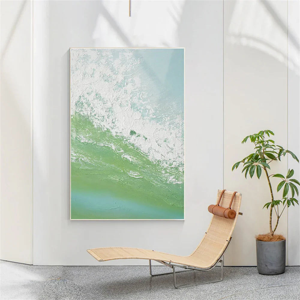 Ocean & Sky Abstract Wall Art #MO067