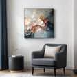 Flower & Tree Textured  Abstract Wall Art #SF065