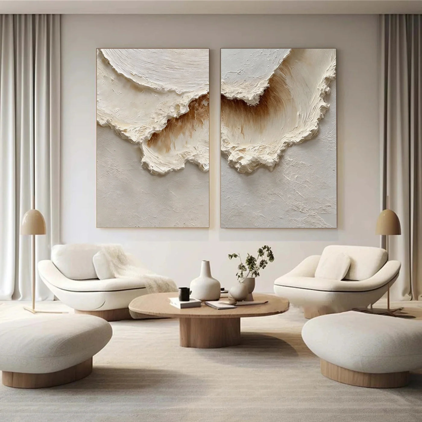 Ocean & Sky Textured Wall Art Set of 2 #MO074