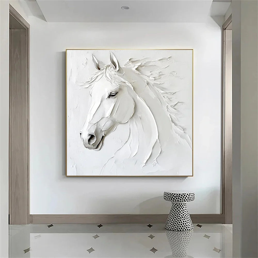 Abstract Horse Animal Textured Wall Art #DL025