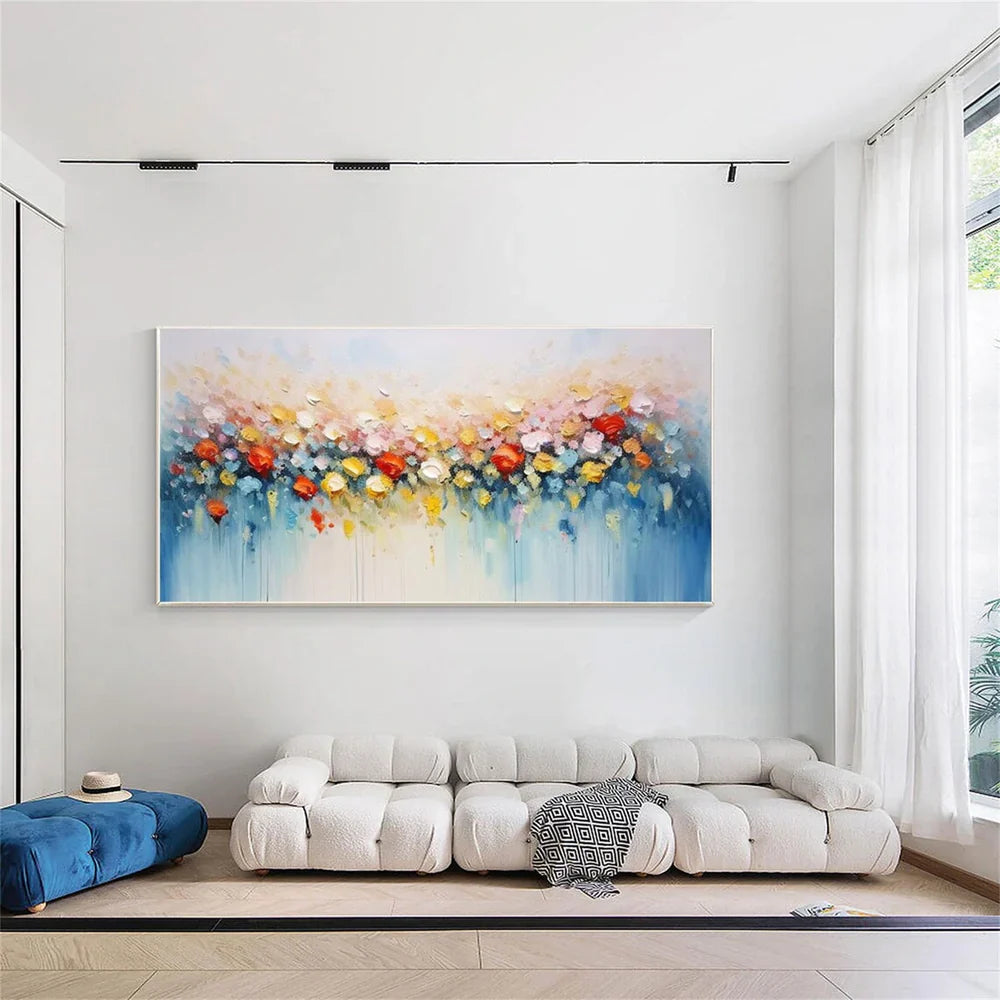 Flower & Tree Textured Abstract Wall Art #SF037