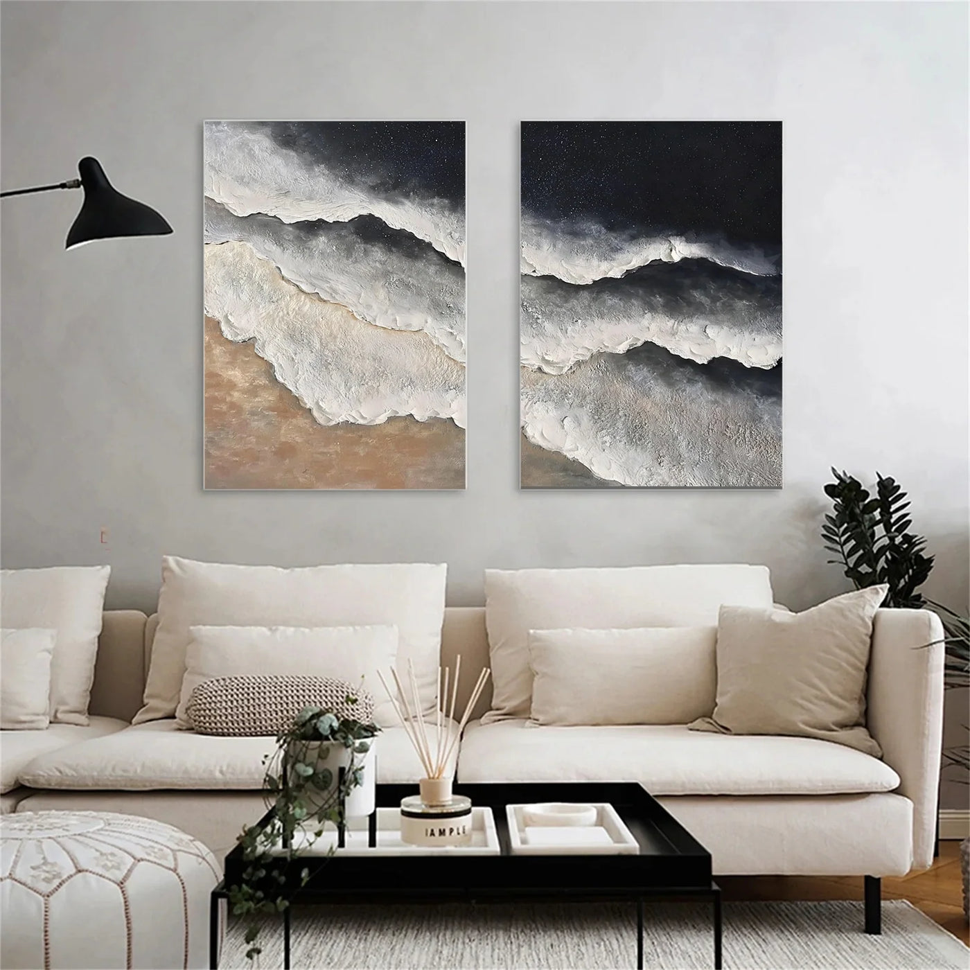 Ocean & Sky Textured Wall Art #MO097