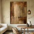 Beige and Brown Abstract Wall Art  #AT105