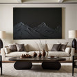 Black Mountain Textured Wall Art #MS037