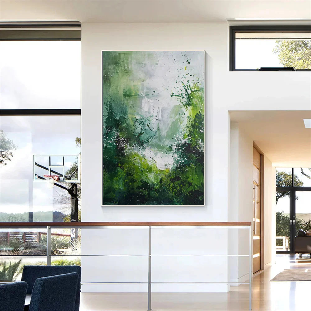 Green Abstract Wall Art  #AT125