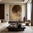 Beige and Brown Abstract Wall Art  #AT113