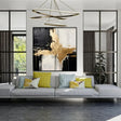 Black and White Minimalist Textured Wall Art #MT098