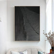 Black Minimalist Textured Wall Art #MT080