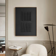 Black Minimalist Textured Wall Art #MT053