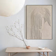 Beige and Brown Abstract Texture Wall Art #AT042