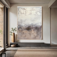 Textured Misty Elegance | Grey Beige