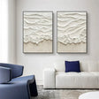 Ocean & Sky Textured Wall Art Set of 2 #MO029