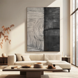 Textured Geometric Rhythm | Grey Black
