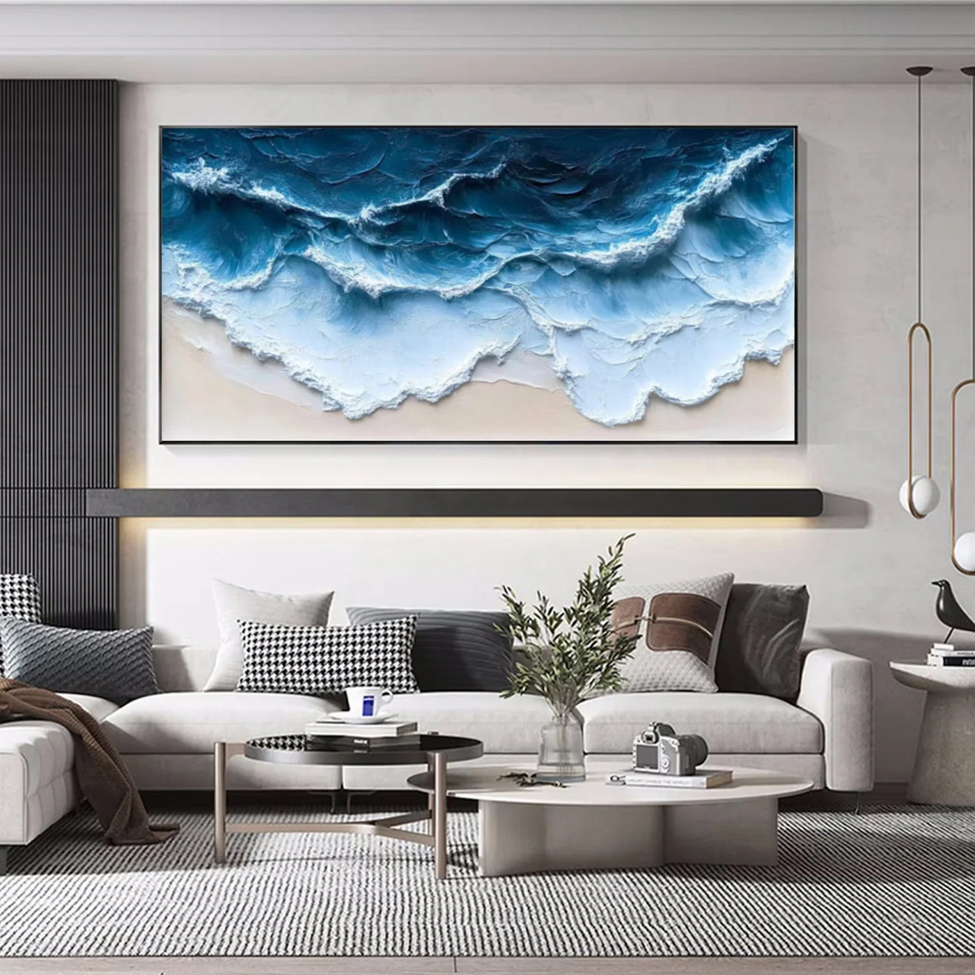 Ocean & Sky Textured Wall Art #MO081