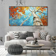 Flower & Tree Textured Abstract Wall Art #SF021