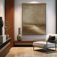 Beige and Brown Abstract Wall Art #AT166