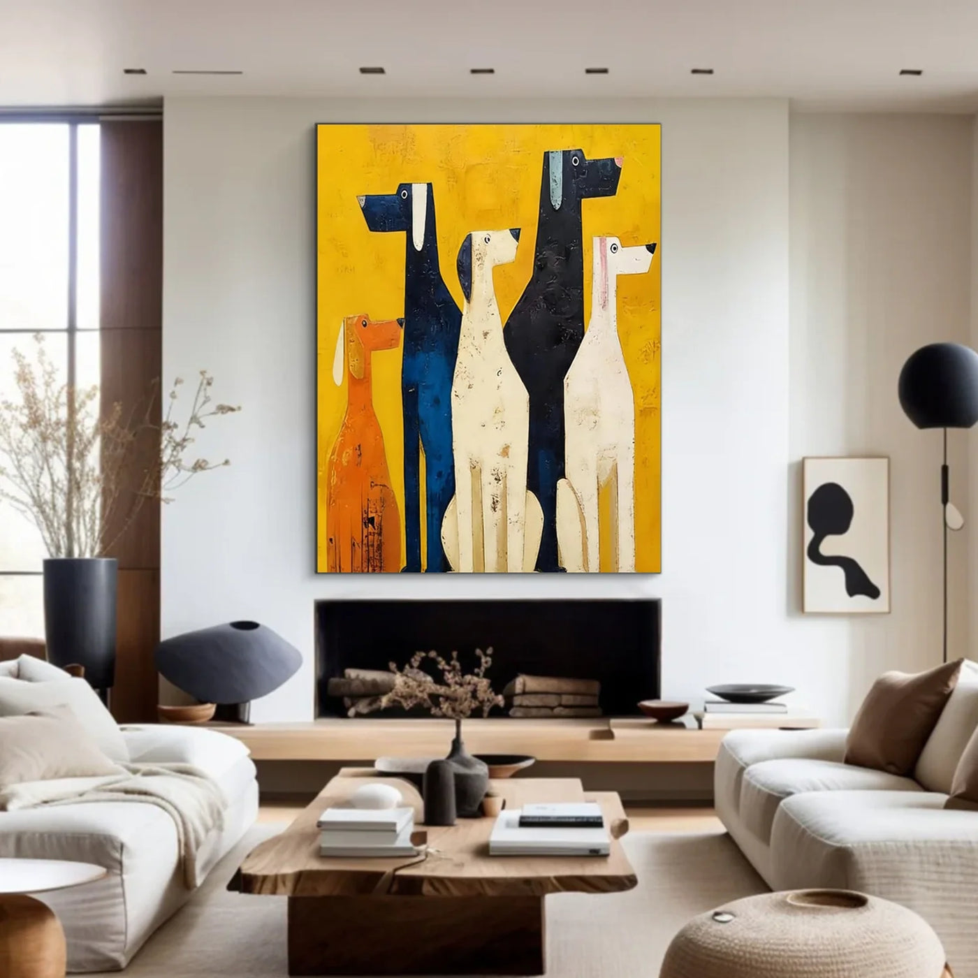Abstract Dog Animal Wall Art #DL069