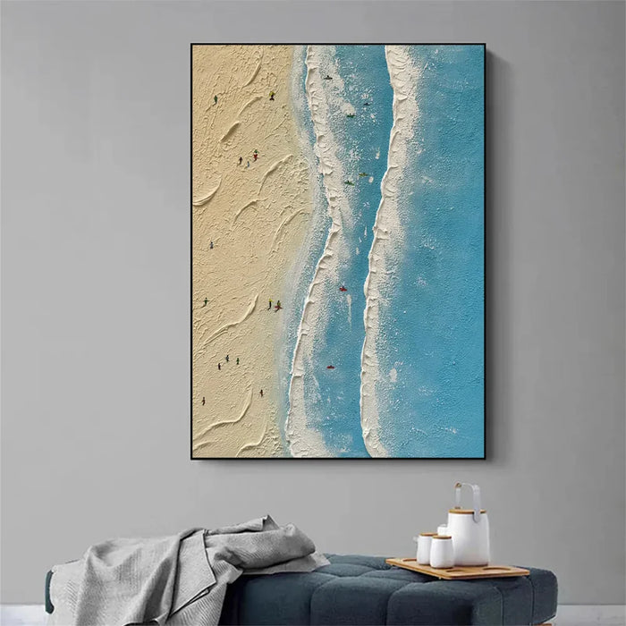 Surfing Sport Art Textured Canvas #PT031