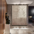 Textured Block Sophistication | Beige Taupe
