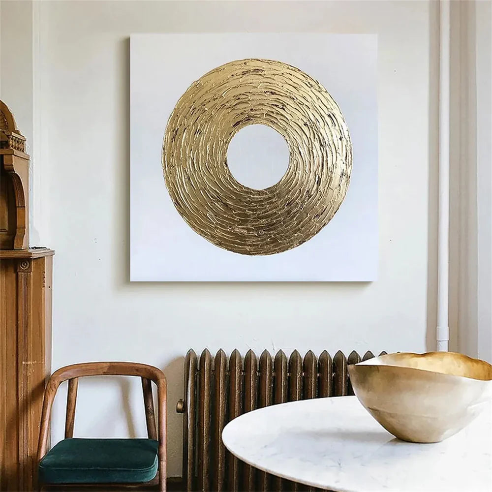 White Minimalist Textured Wall Art #MT124