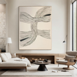 Textured Line Dynamism | Grey Beige
