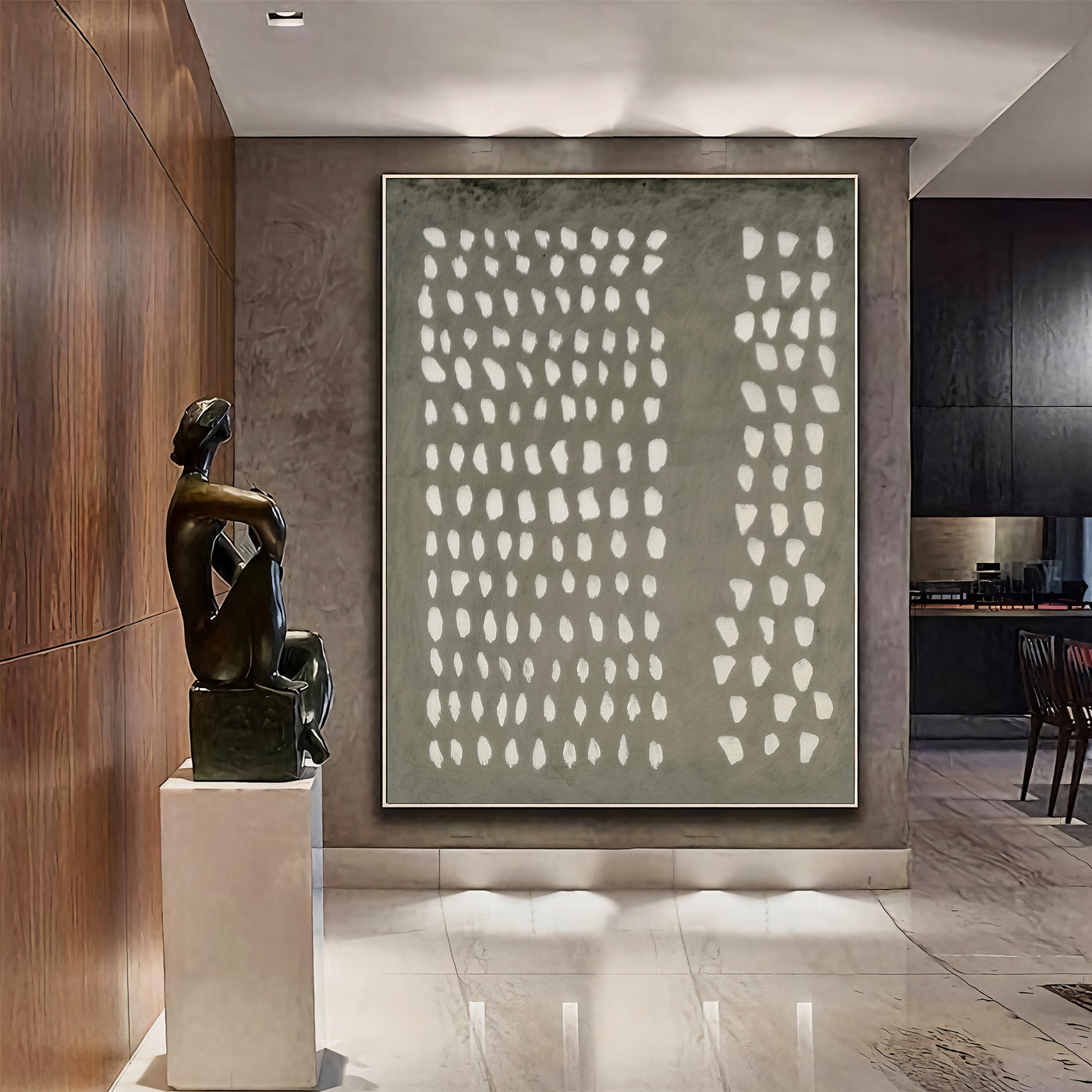 Textured Dot Rhythm | Sage Whisper