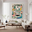 Textured Dynamic Abstraction | Colorful Accents