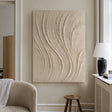 Beige Minimalist Textured Wall Art #MT148