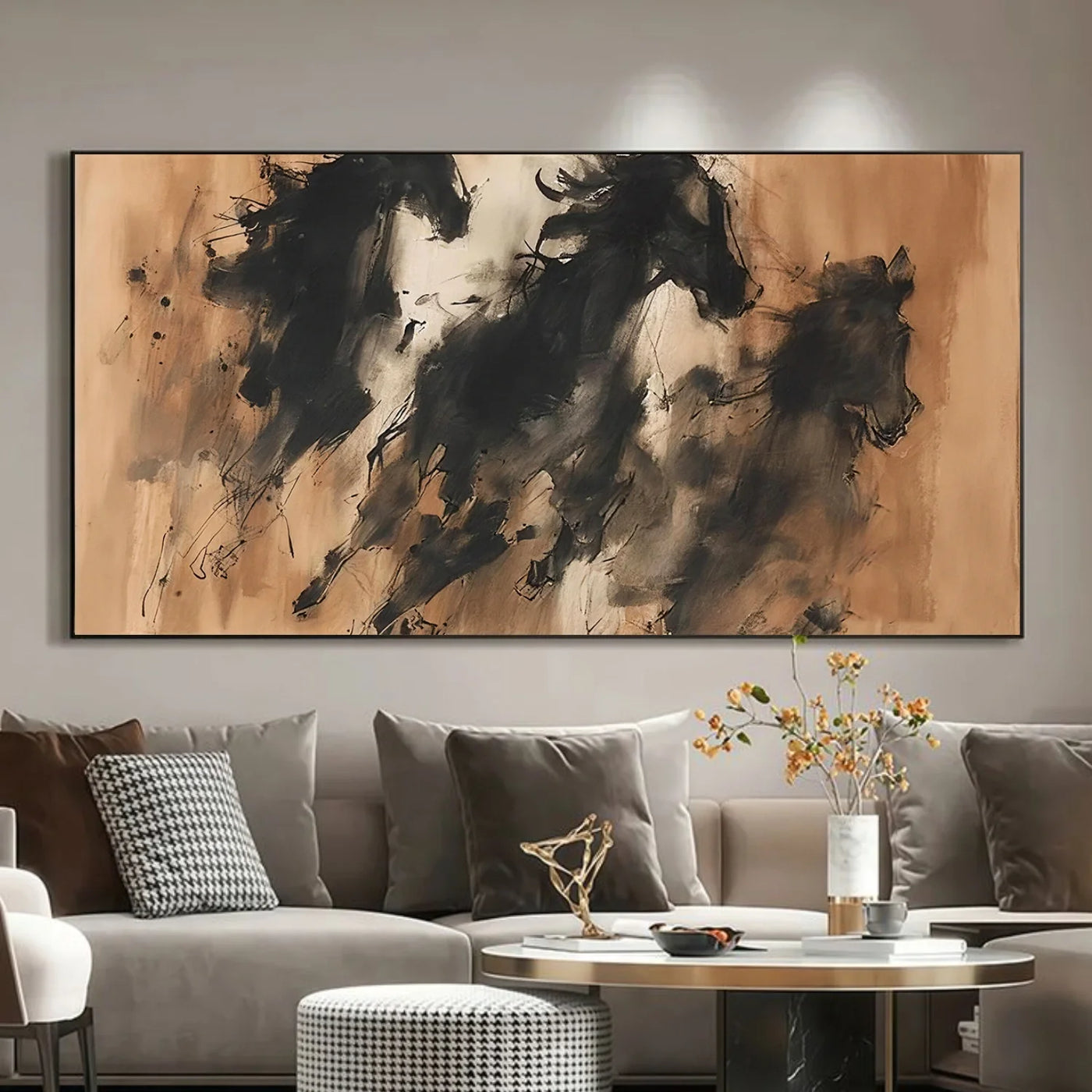 Abstract Horse Animal Wall Art #DL045